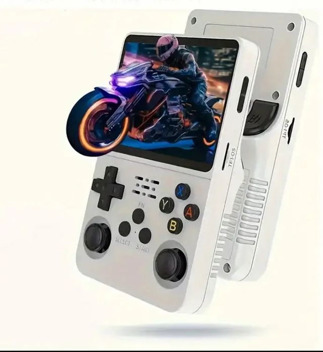 Портативная игровая ретро приставка Game Console R36S 64 gb белый