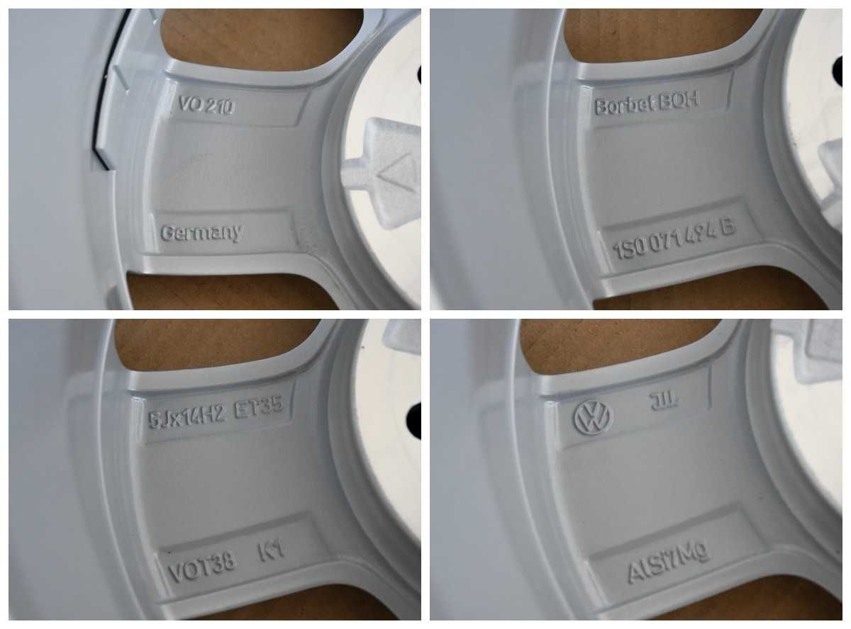Felgi aluminiowe 14" Volkswagen UP! Skoda Citigo Seat Mi 1S0.071.494.B