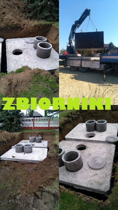 Zbiornik betonowy na szambo kanał samochodowy(4m) piwniczka deszczówka