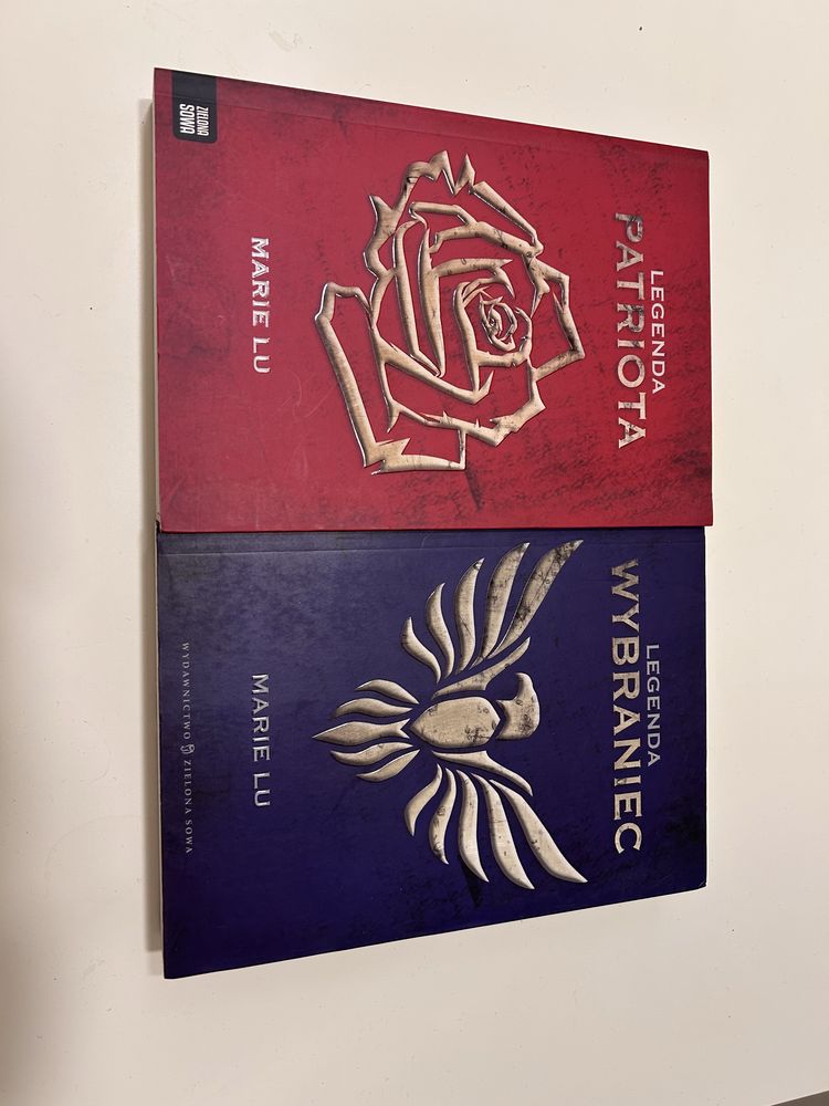 Seria Legenda - Marie Lu - 3 Tomy - Rebeliant, Wybraniec, Patriota
