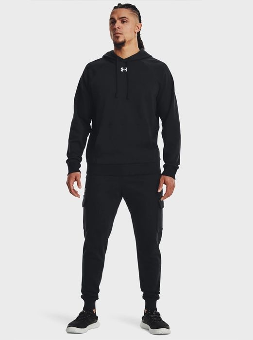 Штани чоловічі Under Armour UA Rival Fleece Cargo Jogger чорні.