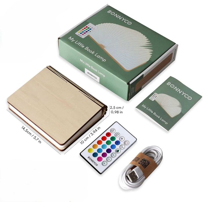 Lampka w kształcie książki Bonnyco 16 kolorów