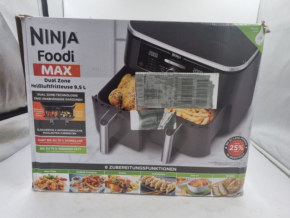 Ninja Foodi MAX Dual Zone frytkownica beztłuszczowa AF400EU