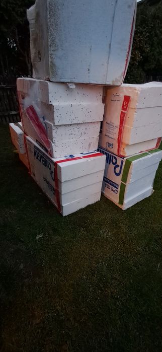 9 paczek styropianu grubości 15cm
