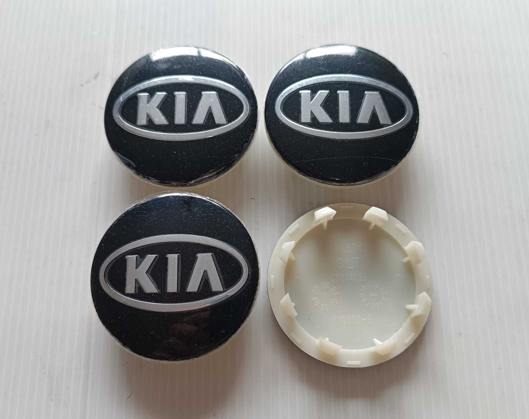 Centros/tampas de jante completos KIA com 56, 58, 60, 65 e 68 mm