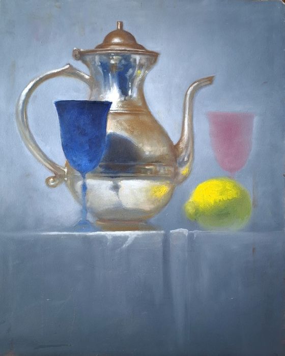 Натюрморт с  кувшином. Масло