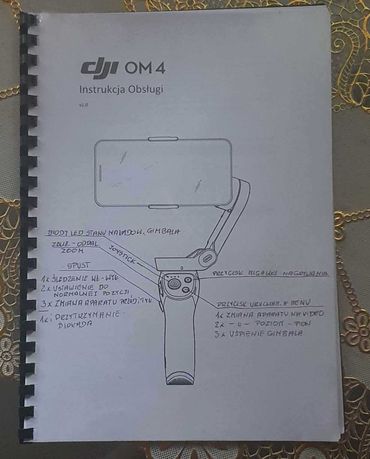 Gimbal DJI Osmo Mobile 4 - Instrukcja pl. (A4)