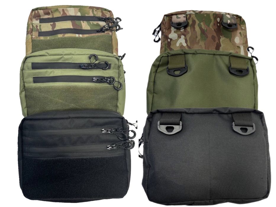 Сумка органайзер піксель олива мультикам утилітарна через плече