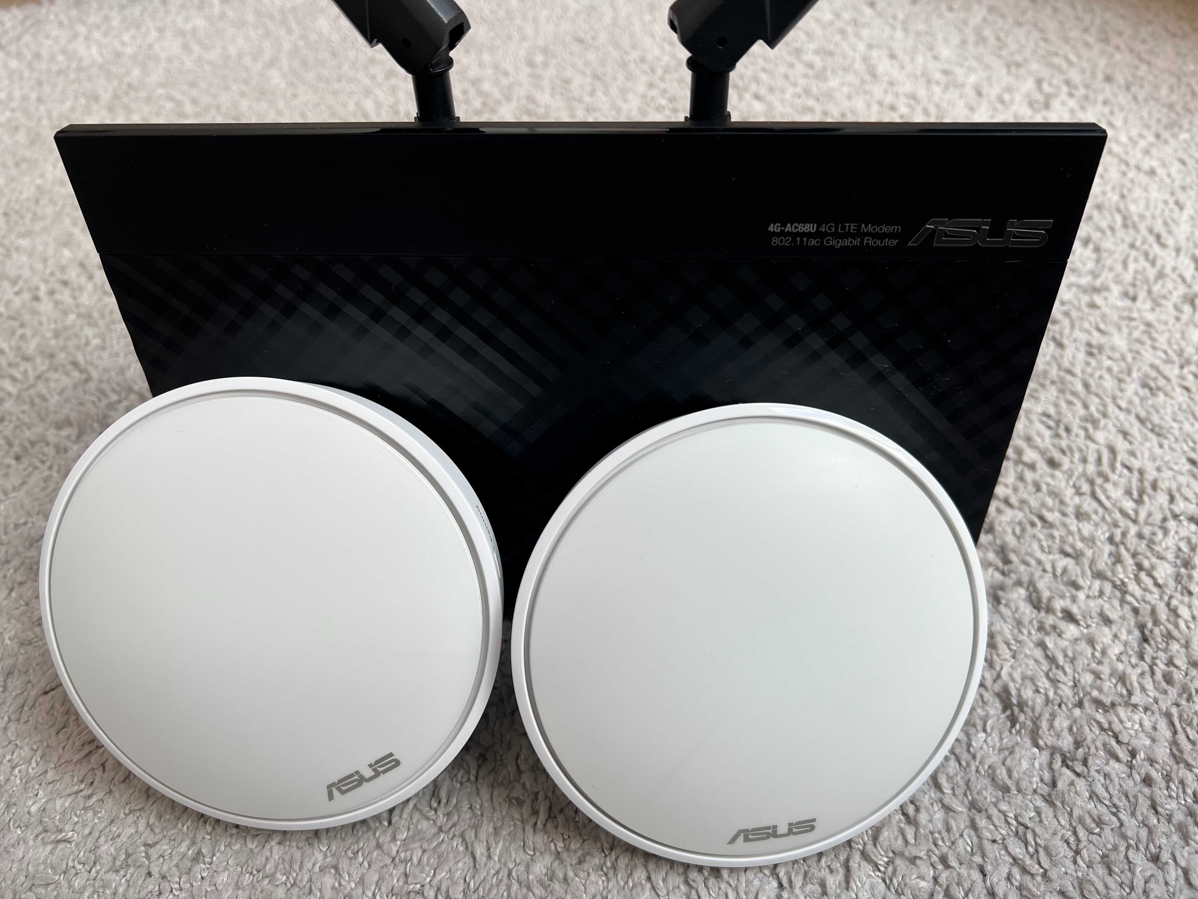 Router ASUS 4G-AC68U + 2x Lyra MAP-AC1300 AiMesh