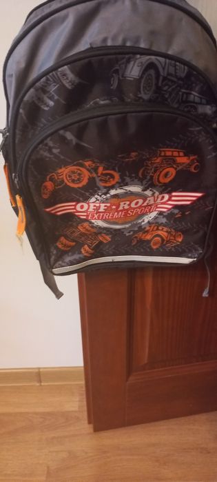 Plecak dla chłopca quady szary