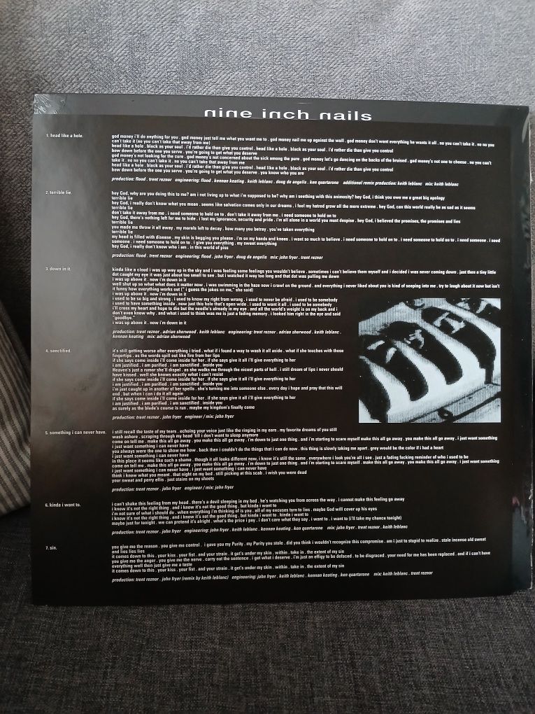 Nine Inch Nails - Pretty Hate Machine, 1LP, jak nowa