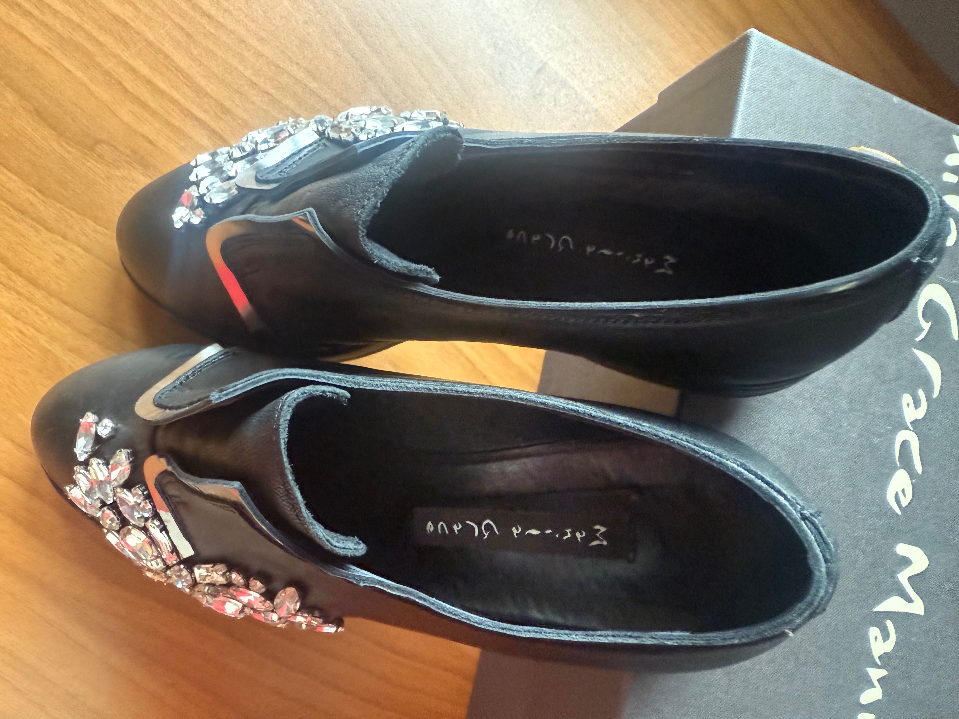 Czarne eleganckie buty Manila Grace