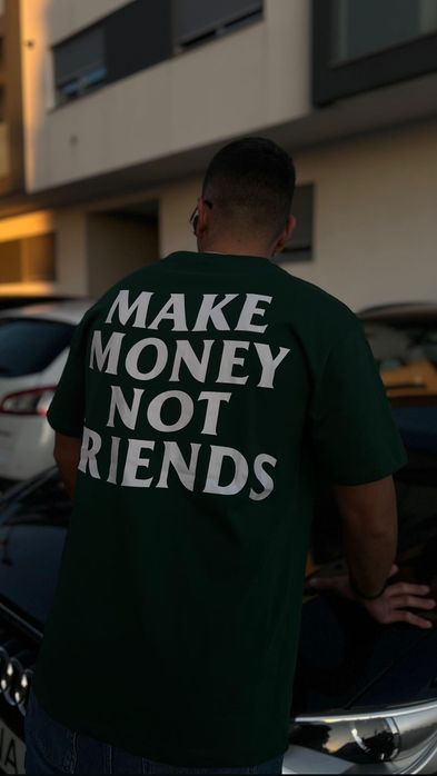T-shirt Make Money Not Friends oversize