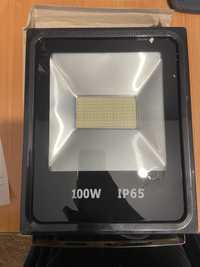 Лед прожектор UА LED 100W 8000 Lm 6500К IP65 чорний