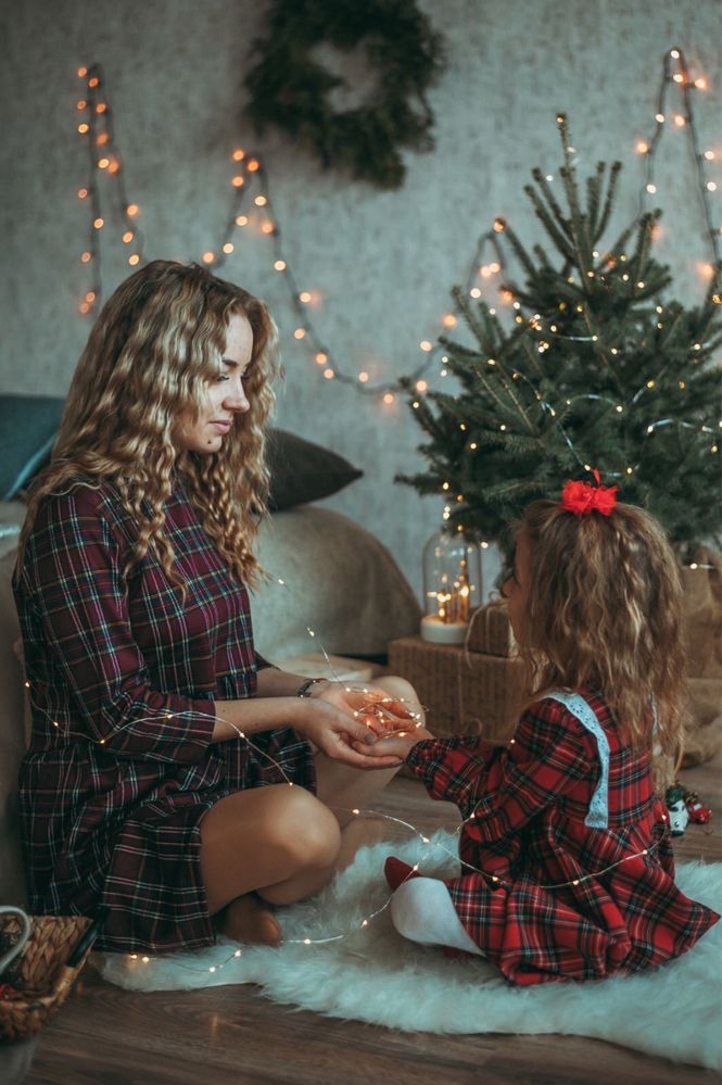 Family look платья мама дочка