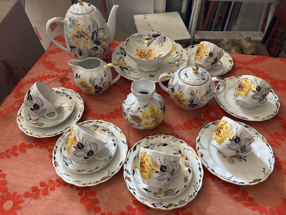 Сервіз чайний дружковка лфз дулево сервиз посуд ссср