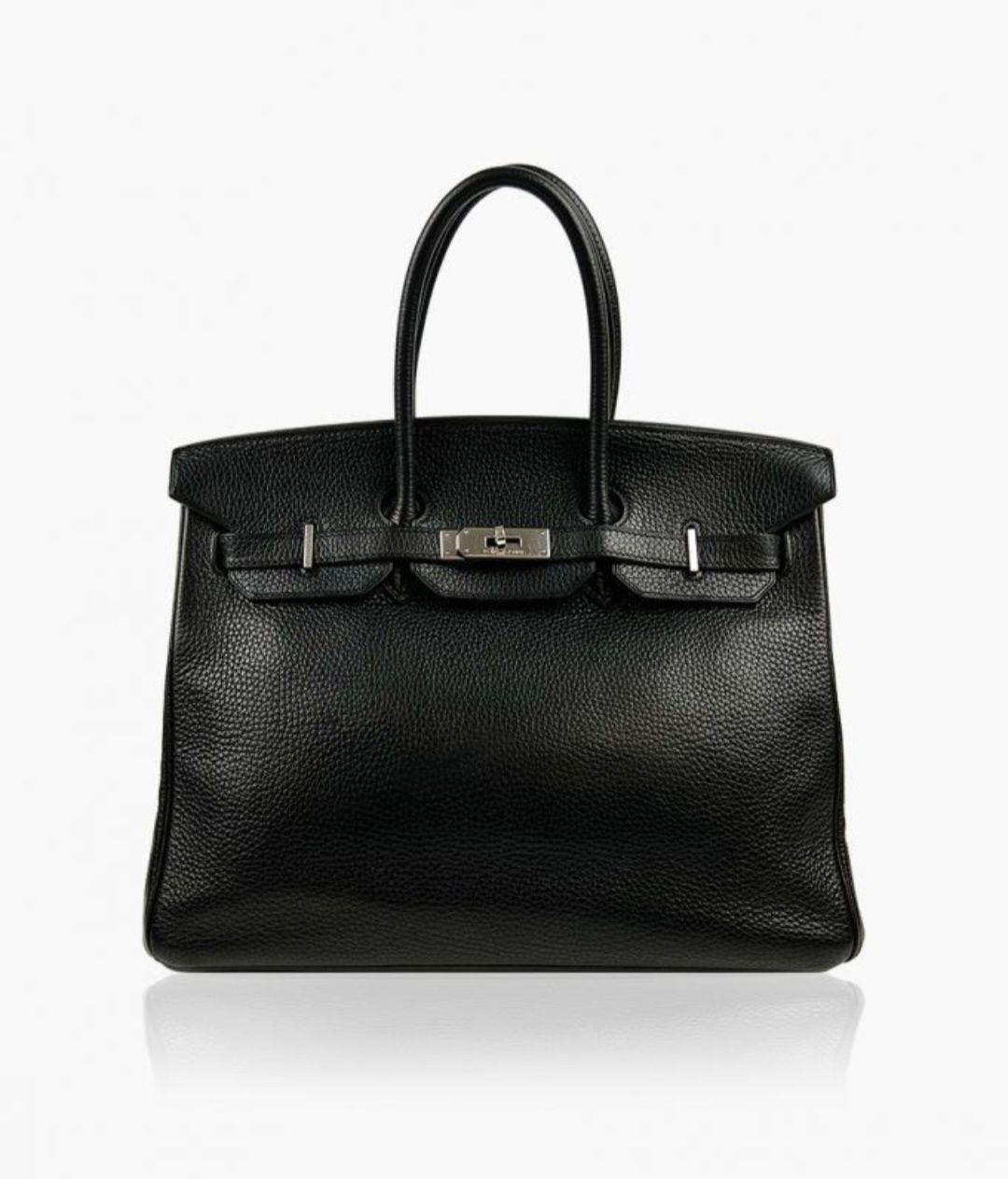 Сумка Hermes Birkin 35 Togo Leather чёрная кожаная