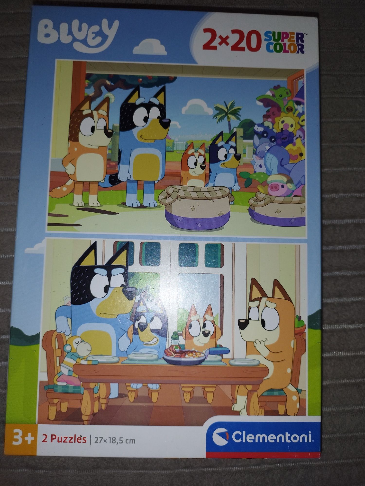 Puzzle 2w1 Clementoni super color Bluey 2* 20