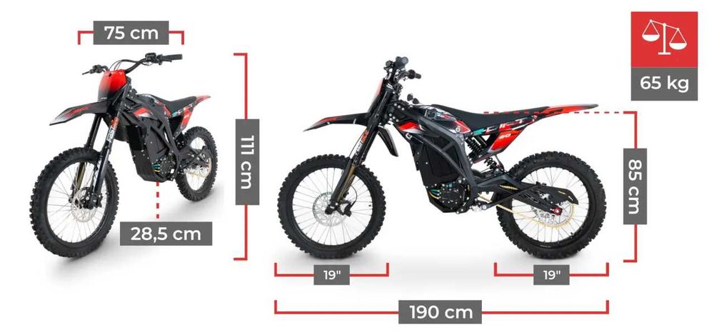 cross Dirt Bike MRF eDIRT 6.0 elektryk 6000W nowy duży raty