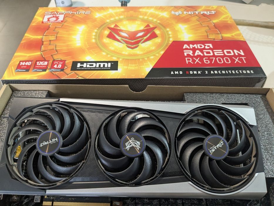 Видеокарта AMd Radeon RX 6700 ХТ Sapphire Nitro+ 12 gb