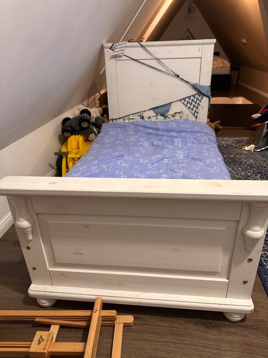 Łóżeczko dziecięce drewniane 120 cm