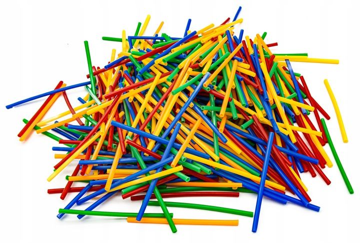 Klocki Słomki Konstrukcyjne Patyczki Rurki 1000 El