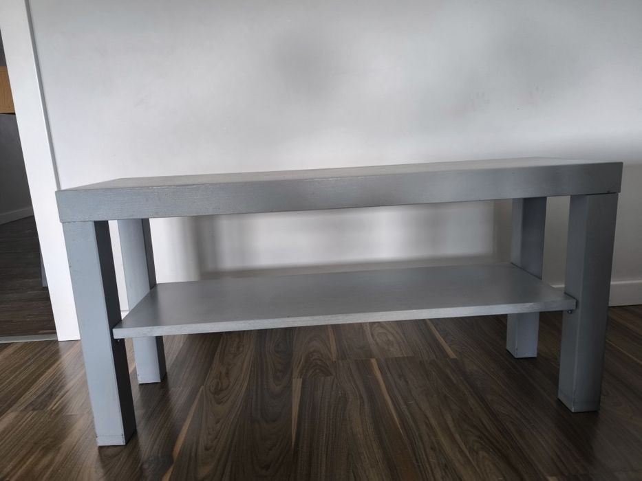 Mesa TV / apoio pintada de cinzento