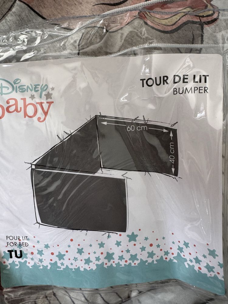 Conjunto dumbo para berço bebé