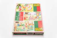 Puzzle Fame Puzzles 3 Puzzles In One Box vintage - zestaw 3 w 1