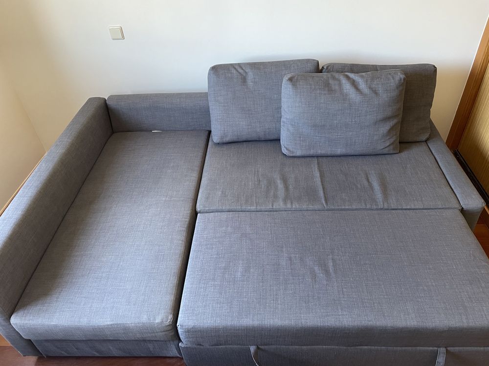 Sofá-cama ikea cinzento