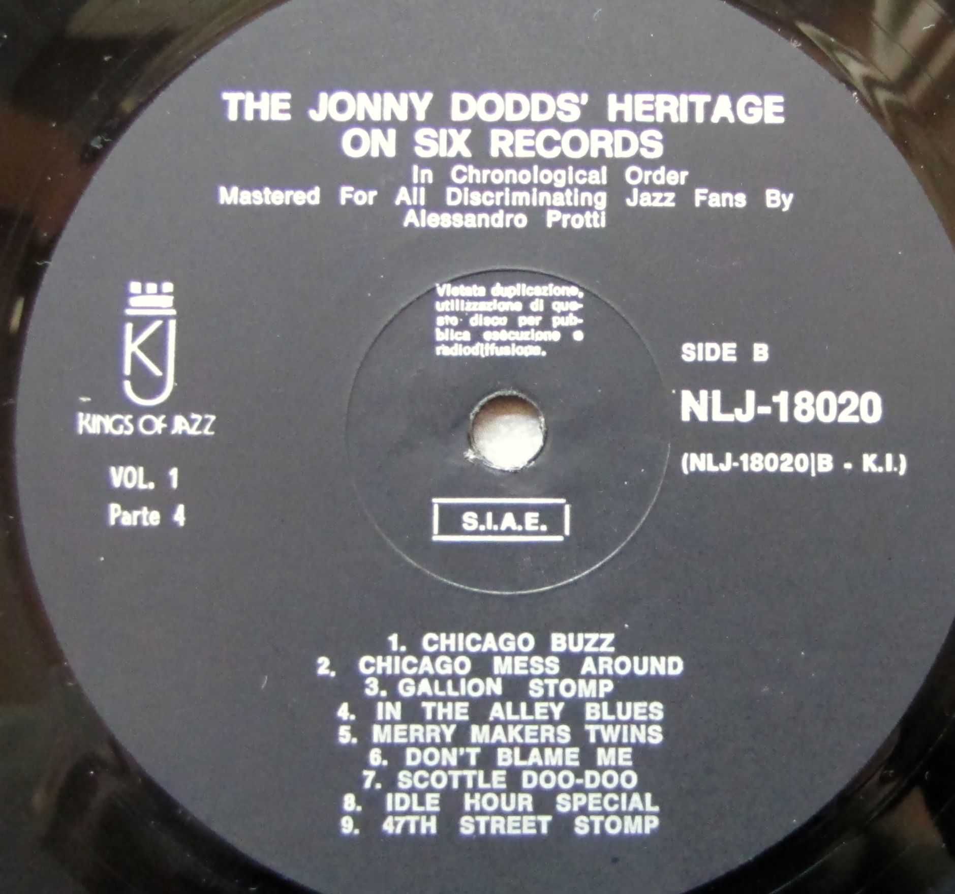 Johnny Dodds - 2 płyty winylowe NLJ 18019/20 # stan bdb