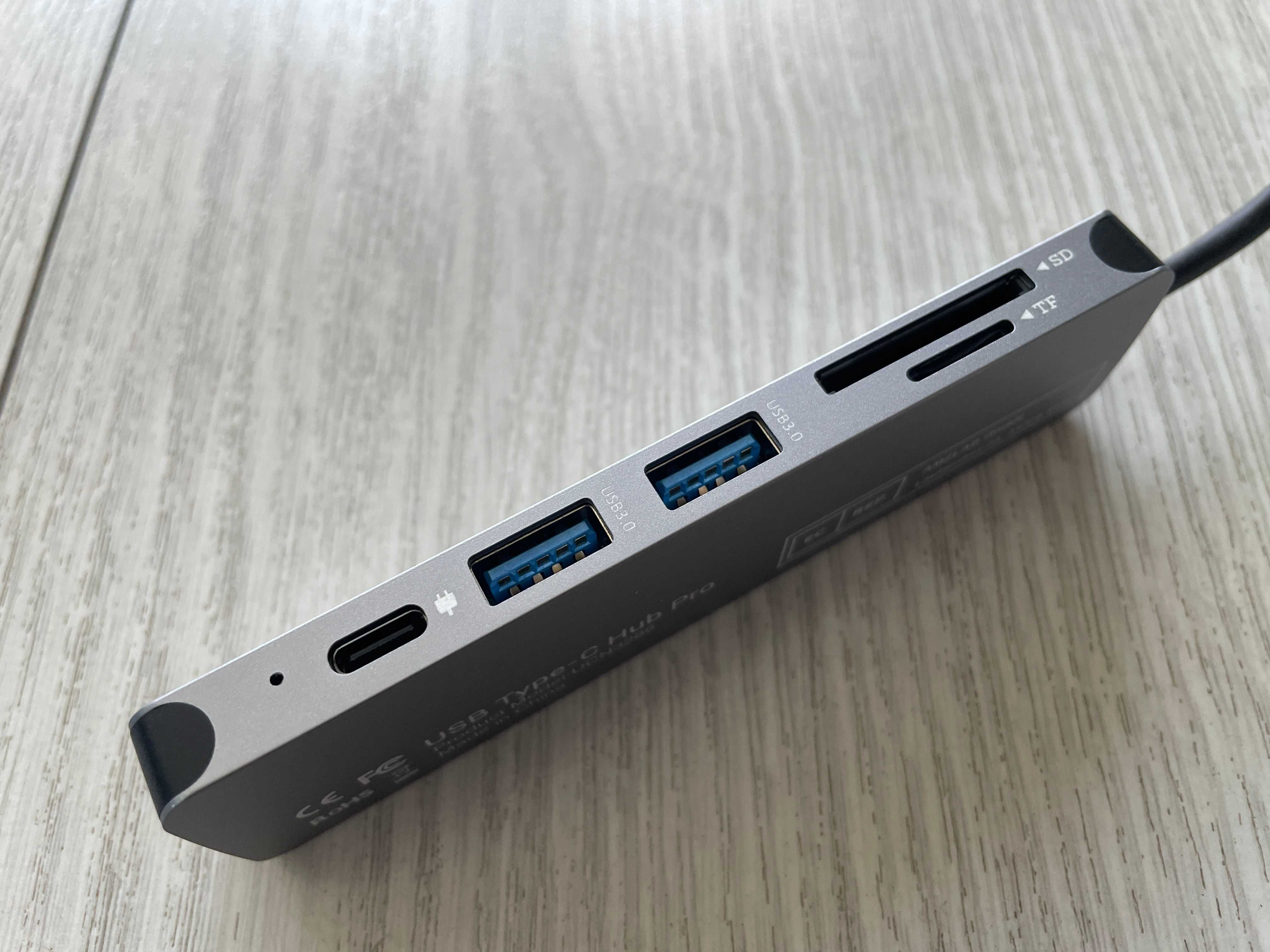 Okazja Hub Adapter 6w1 USB 3.0 USB-C SD TF HDMI Jaworzno.