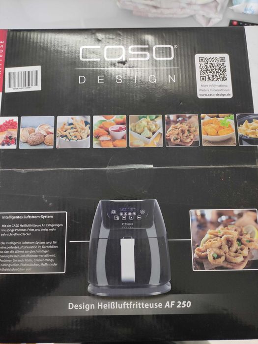 Frigideira a Ar Quente Caso AF 250 | Preto Nova