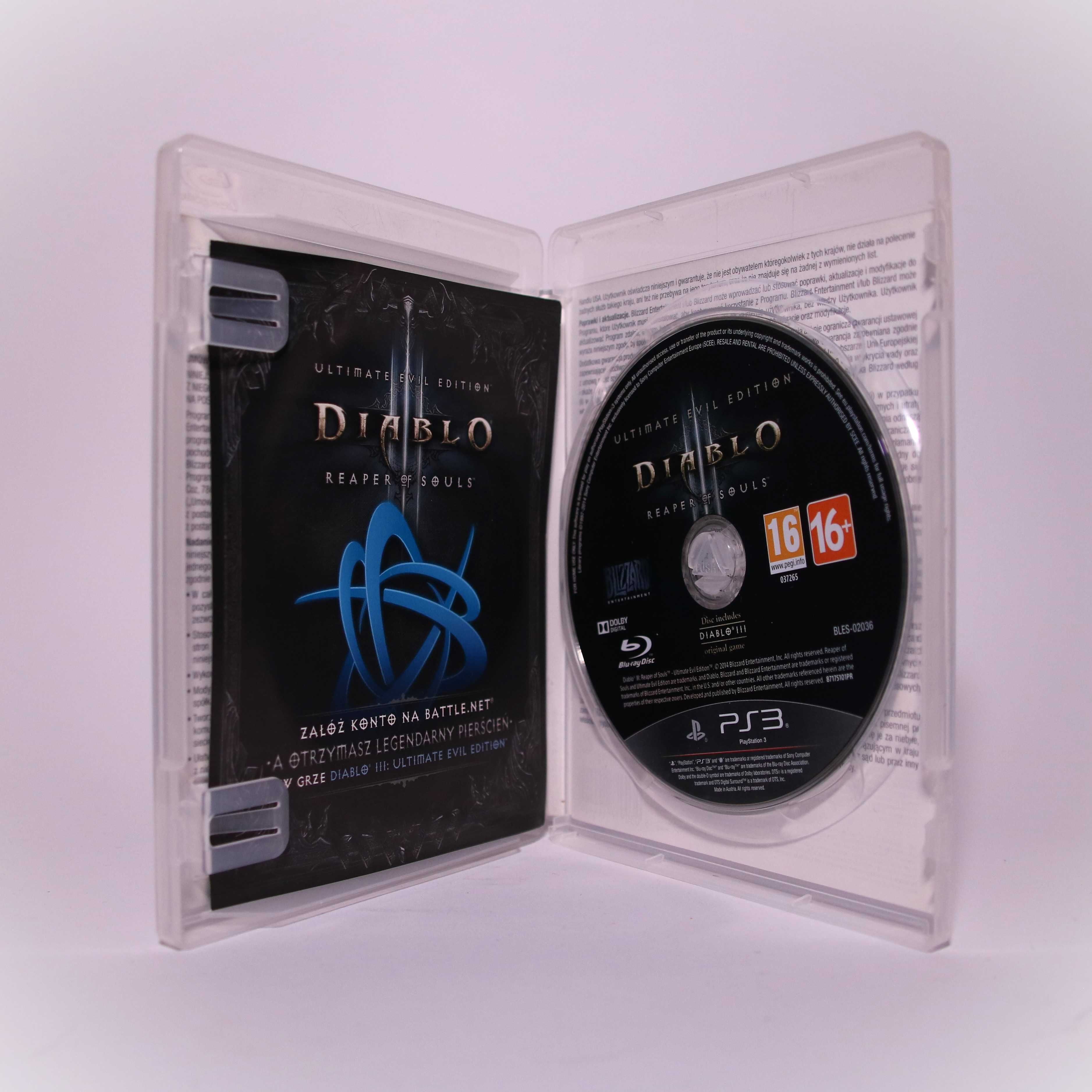 Diablo III 3 ultimate evil edition reaper of souls PS3 PL jak nowa