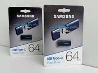 Нова флешка Samsung PenDrive 64GB Type-C 300MB/s USB 3.2 Type-C Blue