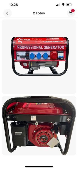 Потужний бензиновий генератор ER9500