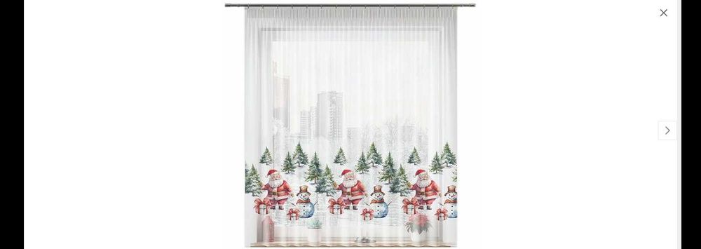 Firana świąteczna Boże Narodzenie 300x157 cm