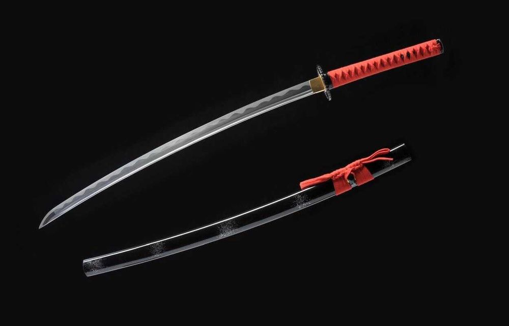 Miecz Samurajski Katana Japońska Do Treningu Stal 1060 Kod+STOJAK Bl-7