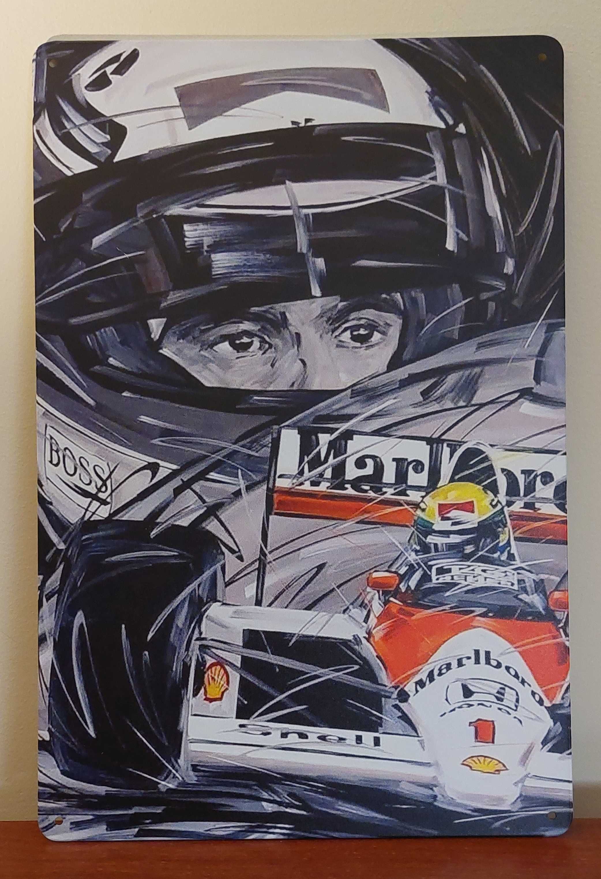 Placas metálicas Ayrton Senna