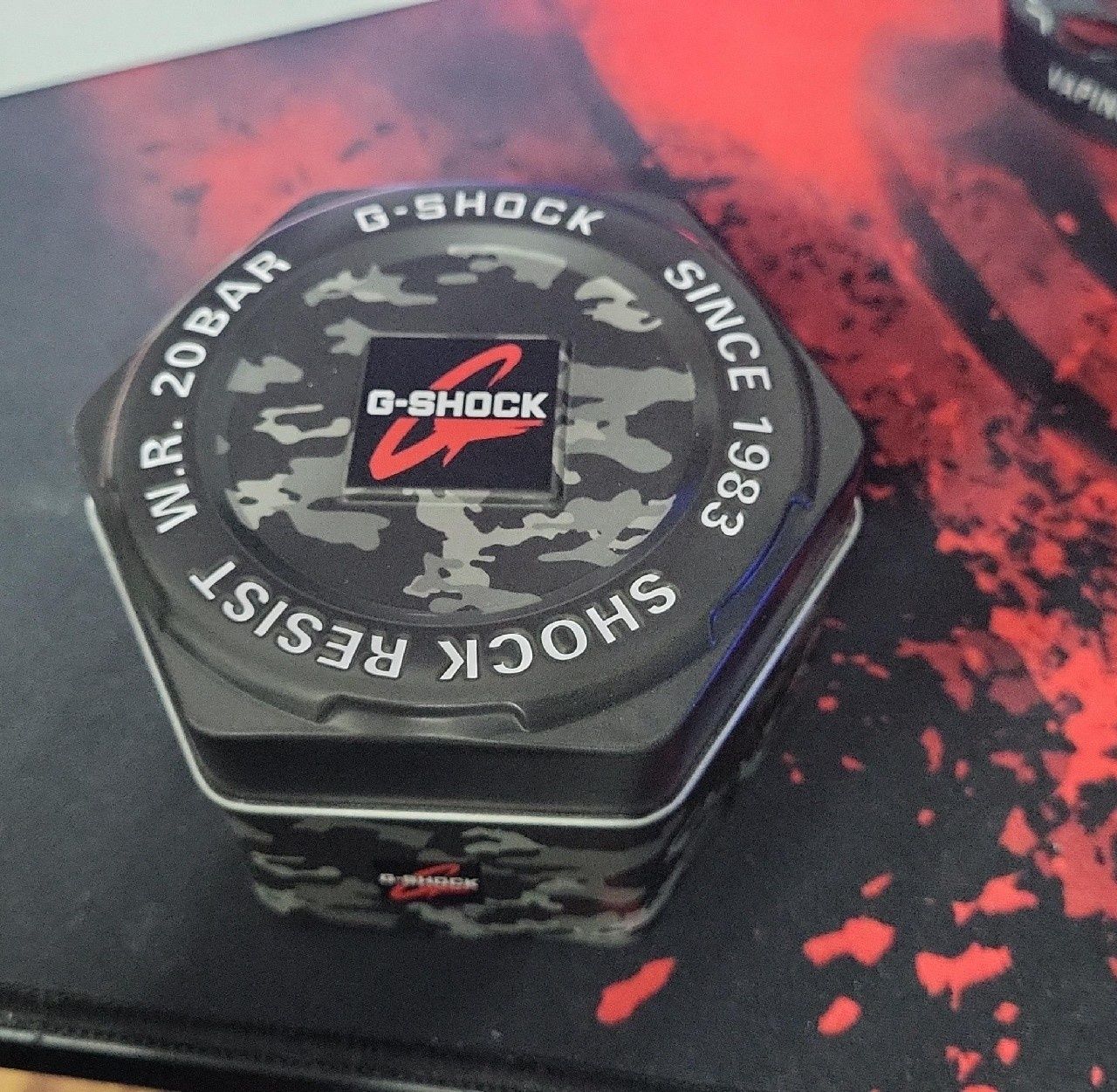 G-shock GA 100CM Czerwony MoroCasio Oryginalny