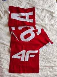 Nowy szalik zimowy 4F czerwony
