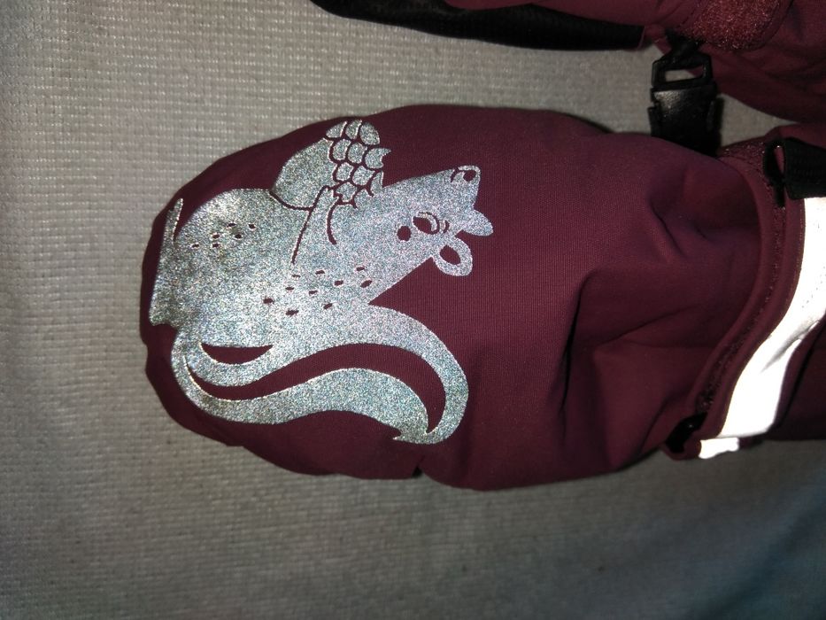 Rękawiczki narciarskie z wiewiórką 4-6 lat 104/110-116 Fix