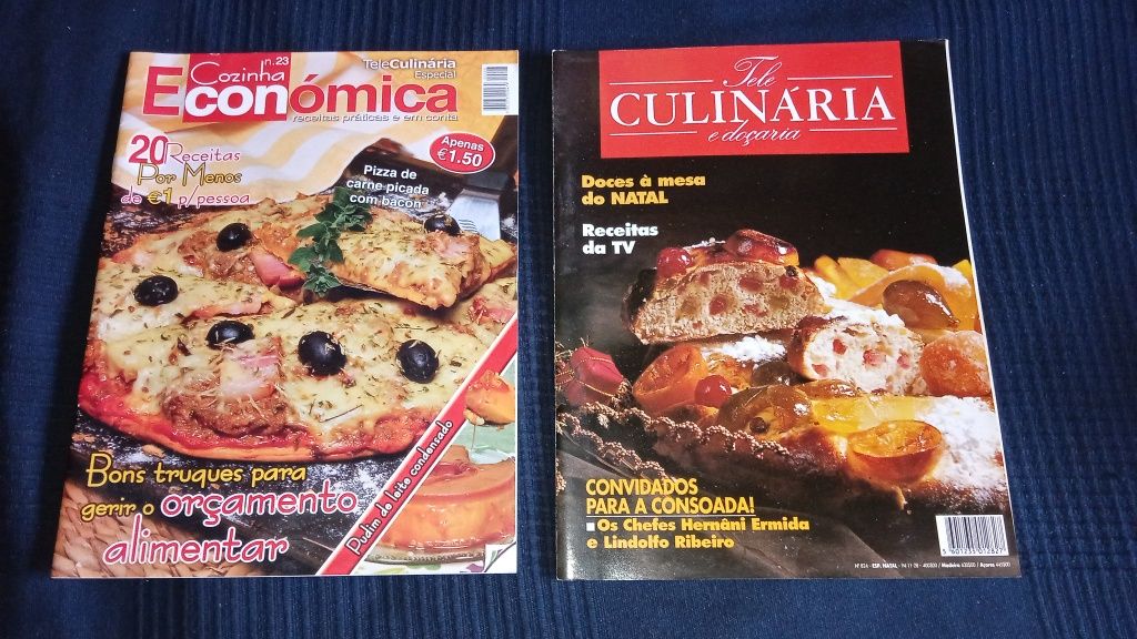 5 Revistas Tele Culinária + 5 Revistas Culinária de Oferta