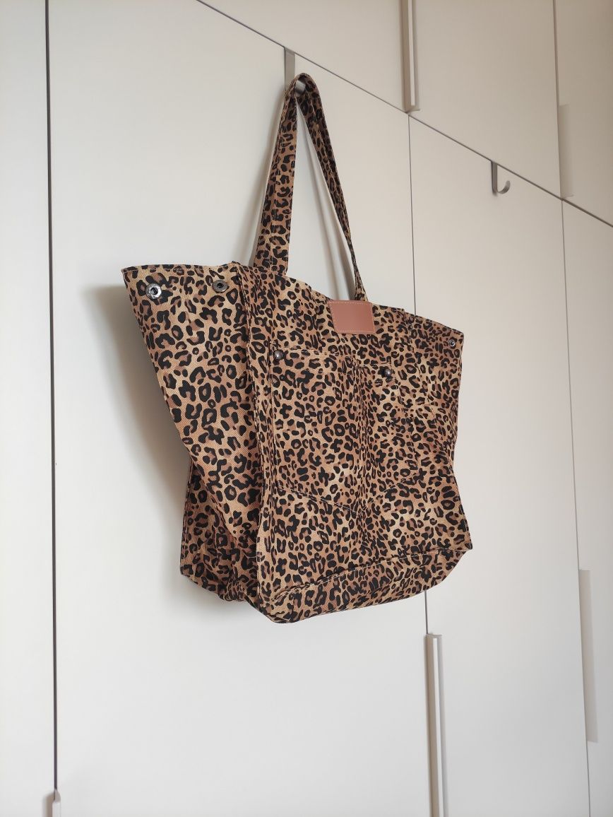 Torba shopper w panterkę
