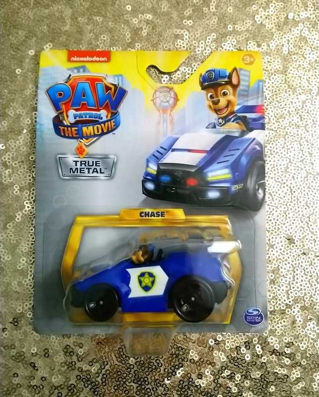 Metalowy samochód Chase Psi patrol resorek figurka pojazd prezent