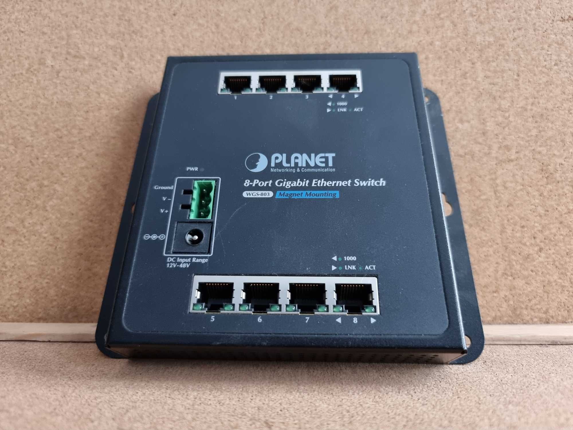 PLANET WGS-803 switch L2 Gigabit Ethernet (10/100/1000) Czarny