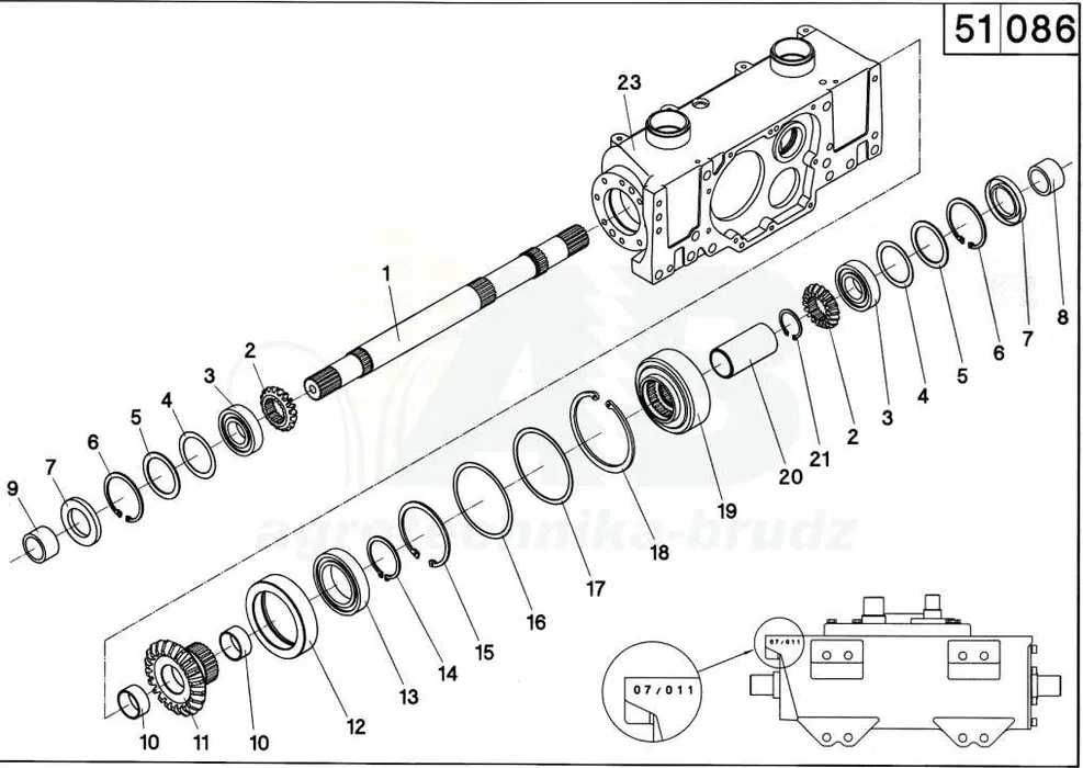 Sprzęgło przekładni/skrzyni RD 501510- regeneracja Geringhoff
