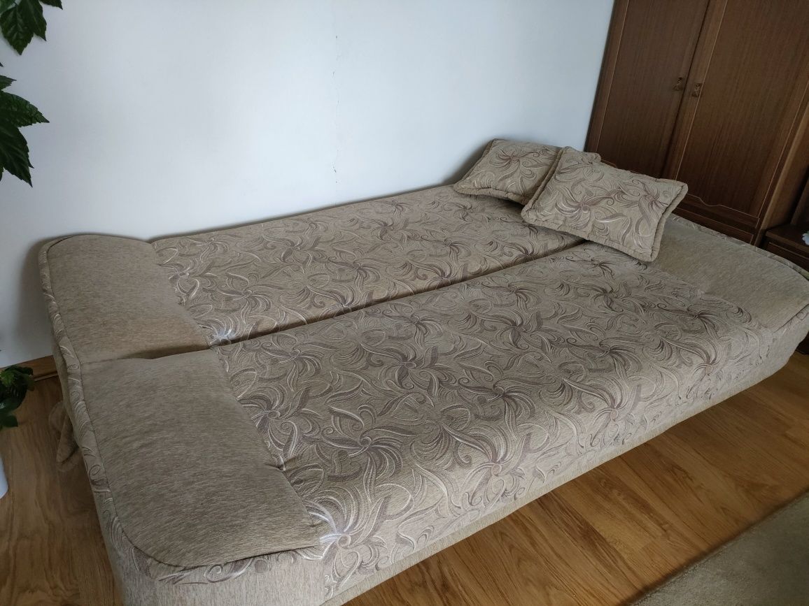 Komplet wypoczynkowy kanapa + 2 fotele z funkcją spania sofa łóżko roz