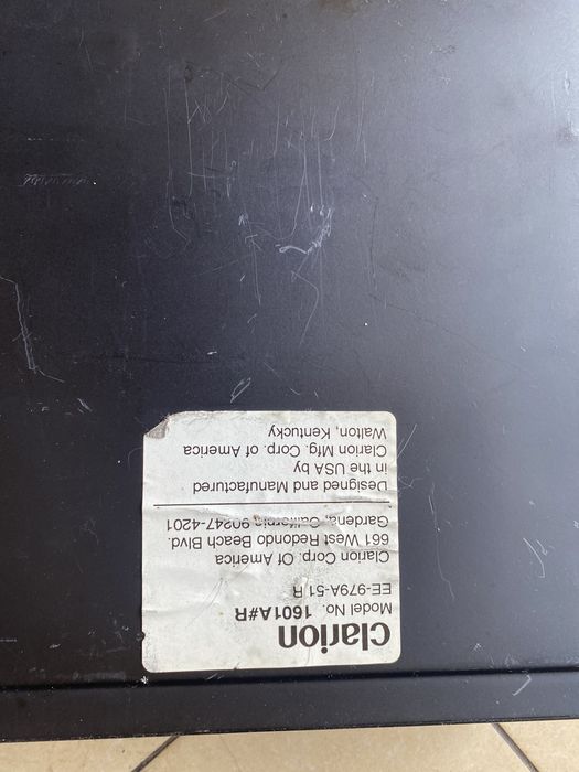 Wzmacniacz Wzmacniacze 2 szt Clarion A1200 EeE-1008-Aa i 1601A#R samo