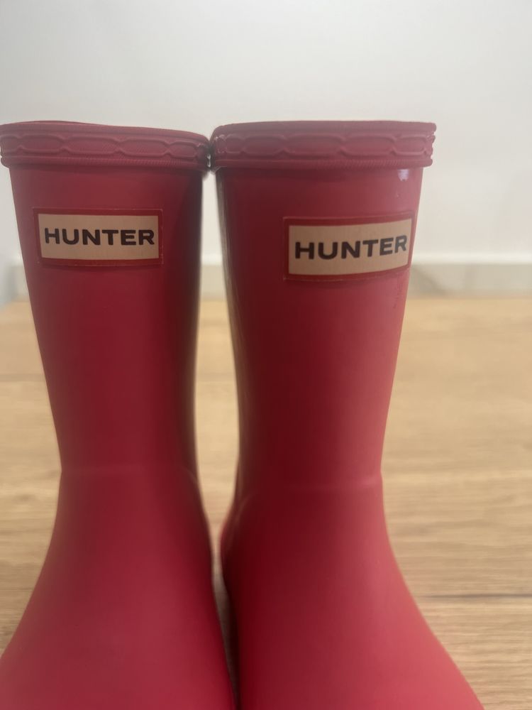 Hunter - botas rosa tamanho 25